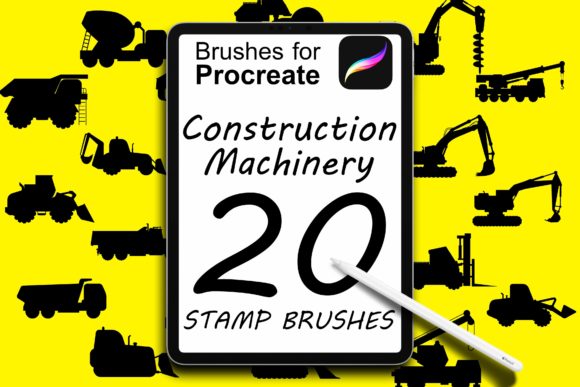 20 Construction Machines for Procreate