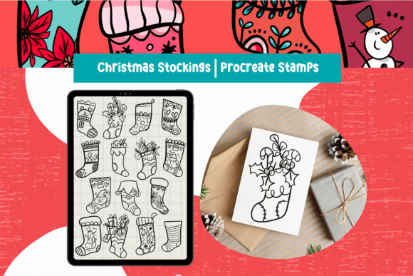 Christmas Stockings Procreate Stamps Guide