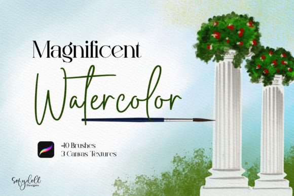 Magnificent Watercolor for Procreate: Bridging Traditional Texture and Digital Freedom