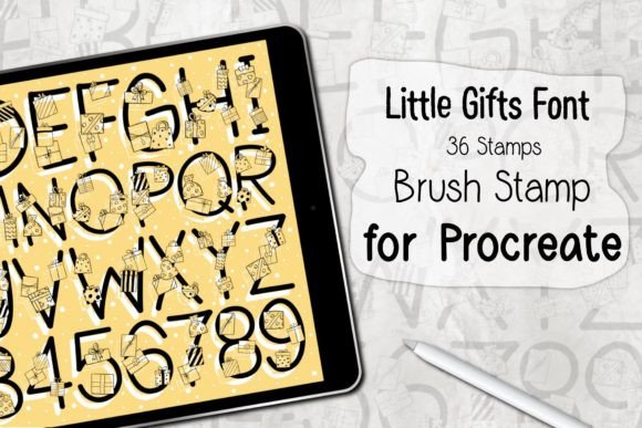 Mastering Digital Greeting Cards with the Little Gifts Font Procreate Stamp