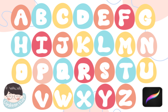 Mastering the 26 Alphabet Brush Stamp Procreate Easter Collection for Digital Creativity