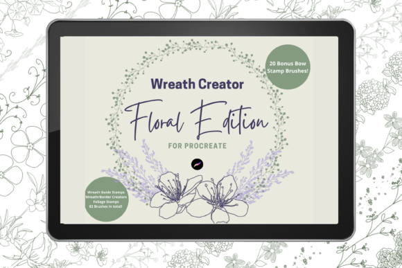 Procreate Floral Wreath Creator Kit Guide
