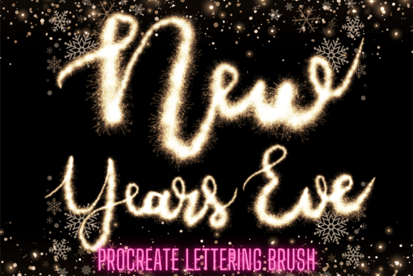 Procreate Sparkling New Years Eve Brush