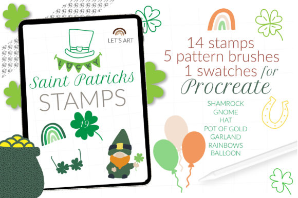 St Patricks Day Procreate Stamps Guide