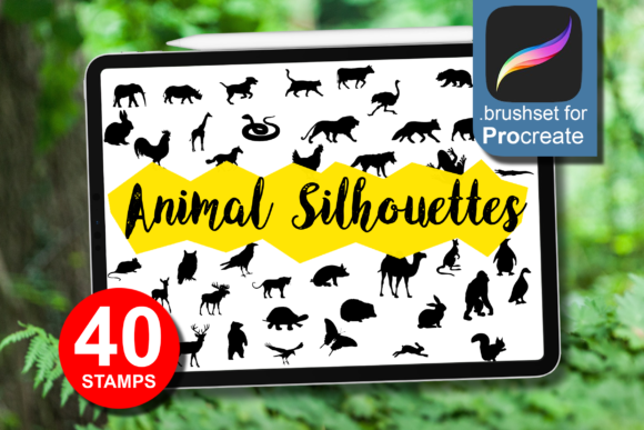 Strategic Visual Assets: Leveraging 40 Animal Silhouettes for Procreate in Professional Design Workflows