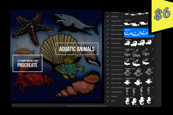Unlocking Creativity with Aquatic Animal Stamps for Procreate