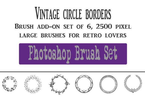 Vintage Frame Border Brushes for Photoshop